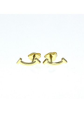 Tiffany & Co. Tiffany Smile No Stone Yellow Gold (18K) Stud Earrings Gold (view 1)