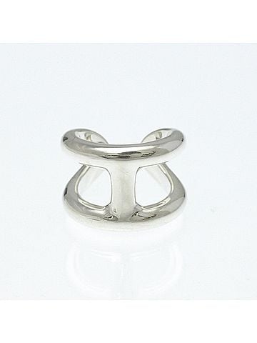 Hermès Hermes Osmos Ring GM Silver Fashion No Stone Band Ring Silver (view 1)
