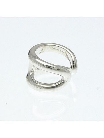 Hermès Hermes Osmos Ring GM Silver Fashion No Stone Band Ring Silver (view 2)