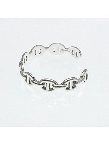 Hermès Hermes Chaine D'Ancre Silver 925 No Stone Bangle Silver (view 2)