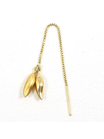 Unbranded 18K (18-karat) Yellow Gold Earring (Single Earring), Total Weight 0.5g, Jewelry (view 1)