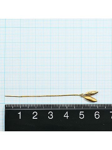 Unbranded 18K (18-karat) Yellow Gold Earring (Single Earring), Total Weight 0.5g, Jewelry (view 2)