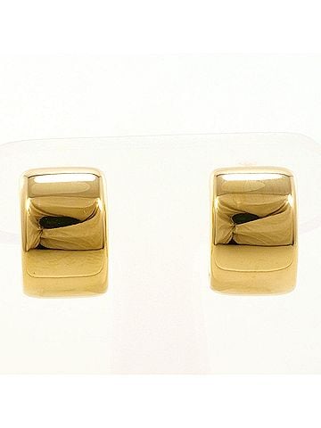 Unbranded 18K (18-karat) Yellow Gold Earrings, Total Weight 3.4g, Jewelry (view 1)