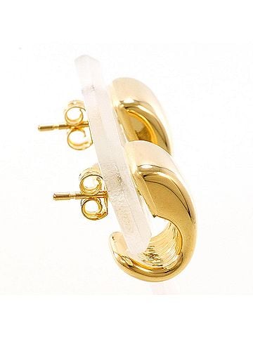 Unbranded 18K (18-karat) Yellow Gold Earrings, Total Weight 3.4g, Jewelry (view 2)