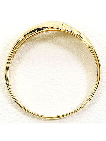Unbranded 18K (18-karat) Yellow Gold Ring with 0.03ct Diamond, Total Weight 2.0g, Jewelry (view 2)