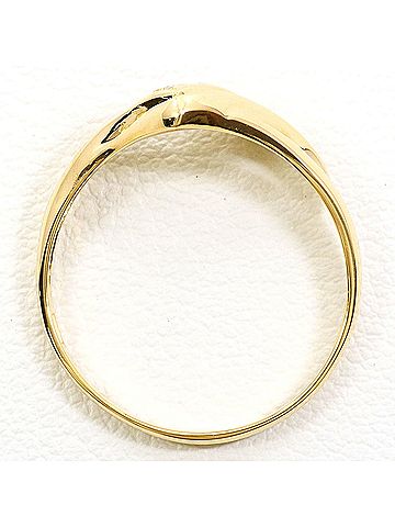 Unbranded 18K (18-karat) Yellow Gold Ring with 0.03ct Diamond, Total Weight 1.7g, Jewelry (view 2)