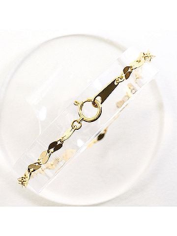 Unbranded 18K (18-karat) Yellow Gold Bracelet, Total Weight 1.6g, 18.5cm, Jewelry (view 2)