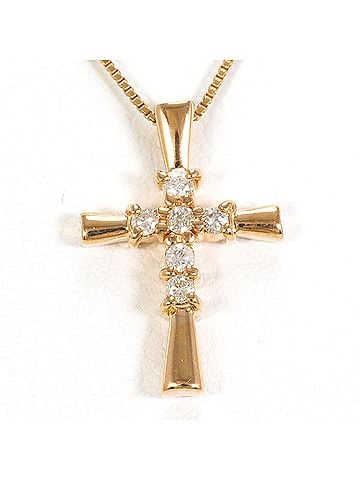 Unbranded K14 14K Pink Gold (PG) Necklace with 0.10ct Diamond, Total Weight 2.1g, 45cm Length, Jewelry (view 1)