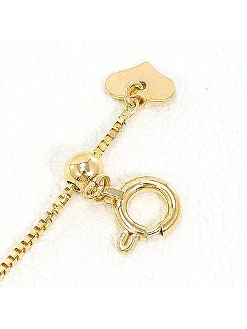 Unbranded 18K (18-karat) Yellow Gold (YG) Adjustable Necklace, Total Weight 0.7g, 11cm, Jewelry (view 2)