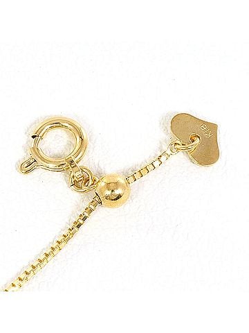Unbranded 18K (18-karat) Yellow Gold (YG) Adjustable Necklace, Total Weight 0.5g, 5cm, Jewelry (view 2)