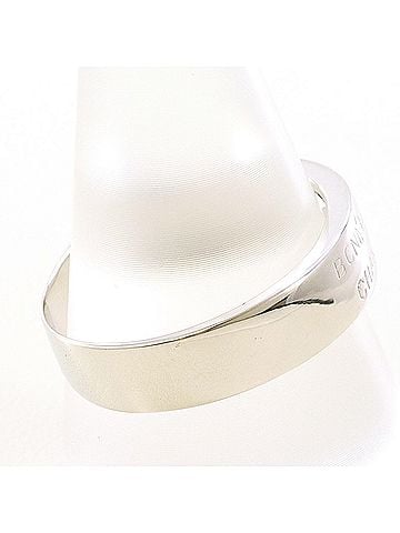 Unbranded 18K (18-karat white gold) ring, total weight 4.3g, jewelry. (view 2)