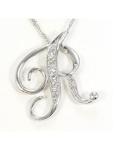 Unbranded 18K (18-karat white gold) WG (white necklace with 0.079ct diamond, total weight 2.4g, 41cm length. Jewelry. (view 1)