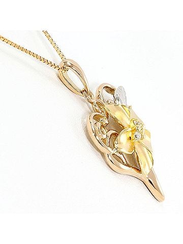 Unbranded PT900 Platinum 18K Yellow Gold Necklace with 0.05 ct Diamond, Total Weight 5.2g, 45cm Length, Jewelry (view 2)