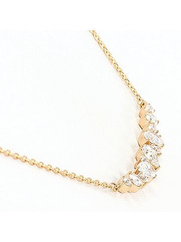 Unbranded 18K (18-karat gold) Pink Gold Necklace with 0.60 ct Diamond, Total Weight 2.7g, 48cm Length, Jewelry (view 2)