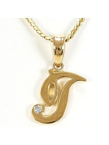 Unbranded 18K (18-karat) Yellow Gold Necklace with Diamond (carat weight not stamped), Total Weight 13.0g, 44cm, Jewelry (view 1)
