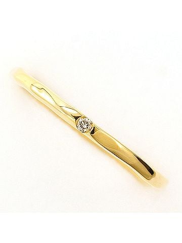Unbranded 18K (18-karat) Yellow Gold Ring with 0.01ct Diamond, Total Weight 1.3g, Jewelry (view 1)