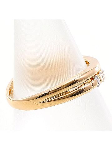Unbranded 18K (18-karat gold) Pink Gold Ring with 0.19ct Diamond, Total Weight 1.7g, Jewelry (view 2)
