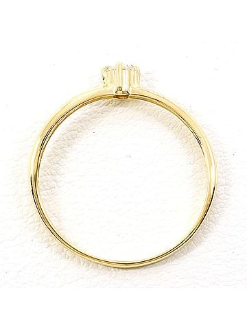 Unbranded 18K (18-karat) Yellow Gold Ring with 0.10ct Diamond, Total Weight 1.1g, Jewelry (view 2)