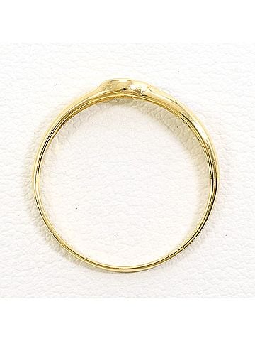 Unbranded 18K (18-karat) Yellow Gold Ring with 0.02ct Diamond, Total Weight 1.1g, Jewelry (view 2)