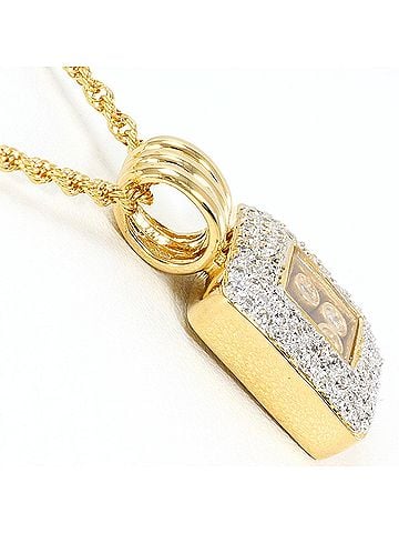 Unbranded 18K (18-karat) Yellow Gold Necklace with 0.50ct Diamond, Total Weight 10.8g, 52cm, Jewelry (view 2)
