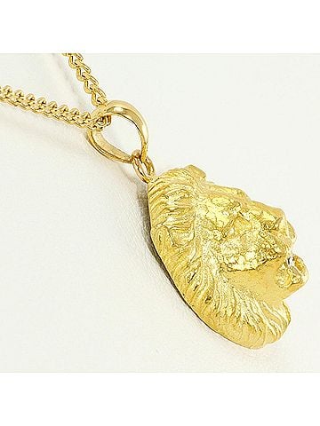 Unbranded 18K (18-karat) Yellow Gold Necklace with 0.03ct Diamond, Total Weight 4.7g, 50cm Length, Jewelry (view 2)