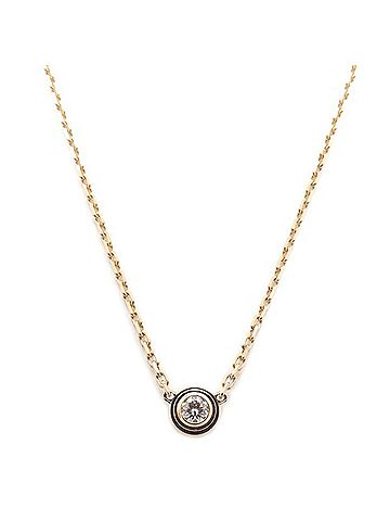 Cartier CARTIER Cartier Damour Necklace XS 1P Diamond Diamants Légers 18KPG Women's B7224516 295532 (view 2)