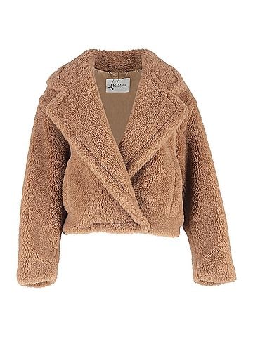Max Mara Max Mara Gardone Fur Jacket in Brown Camel Hair (view 1)