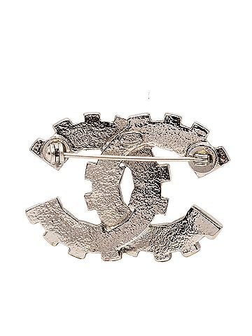 Chanel CC Brass Strass Baguette Brooch (view 2)