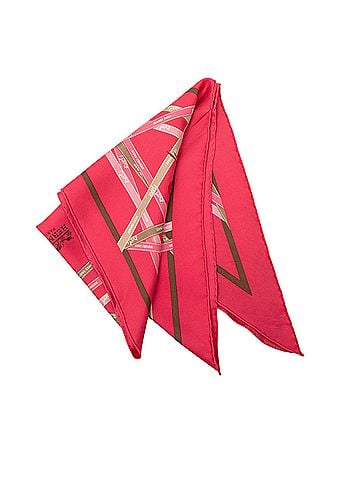 Hermès Bolduc Silk Pointu Triangle Scarf 90 (view 1)