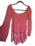 Hazel Red Ivory Long Sleeve Top Size L - photo 1