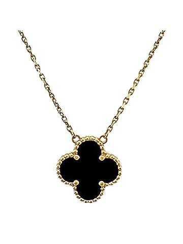 Van Cleef & Arpels Van Cleef & Arpels Vintage Enhambra Necklace, 18K Yellow Gold, Women's. (view 1)