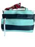 B Makowsky 100% Leather Stripes Blue Teal Leather Tote One size - photo 1