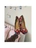 Olsenboye Aztec Or Tribal Print Pink Wedges Size 7 - photo 4