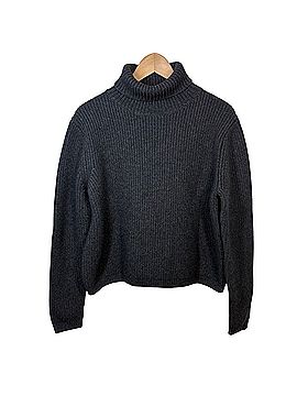 Jenni Kayne Wool Cashmere Cropped Boxy Fit Turtleneck Sweater Turtleneck Sweater (view 1)