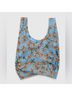 Baggu 100% Nylon Floral Blue Orange Tote One size - photo 3