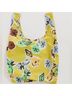 Baggu 100% Nylon 40% Recycled Nylon Floral Yellow Blue Tote One size - photo 3