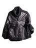 Blank NYC 100% Faux Leather 100% Polyester 100% Acrylic Black Jacket Size S - photo 1