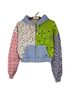 Teddy Fresh 100% Cotton Floral Plaid Multi Color Jacket Size S - photo 1