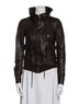 Theory 100% Leather Brown Jacket Size XS - photo 1