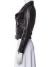 ALLSAINTS 100% Lambskin 62% Viscose 38% Polyester Black Leather Jacket Size XS - photo 3