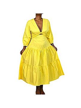 Derek Lam Twist Front Midi Dress Casual Dress (view 1)