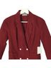 Father's Daughter 100% Cotton Solid Red Blazer Size XS - photo 3