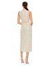 Mac Duggal 100% Poly Graphic Tan Ivory Cocktail Dress Size 12 - photo 2
