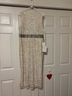 Mac Duggal 100% Poly Graphic Tan Ivory Cocktail Dress Size 12 - photo 7