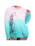 Disney Ombre Pink Green Sweatshirt Size L - photo 1