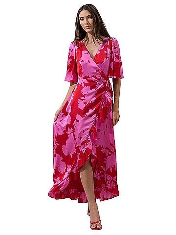 Sugarlips Burning Love Abelia Hi-Low Maxi Wrap Dress Casual Dress (view 1)