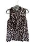 LOFT The Original 100% Polyester Print Brown White Tank Top Size S - photo 1
