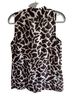 LOFT The Original 100% Polyester Print Brown White Tank Top Size S - photo 2