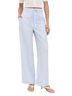 Onia 75% Lyocell 25% Linen 100% Viscose Stripes Blue Casual Pants Size 6 - photo 1