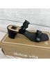 Dolce Vita Solid Black Sandals Size 8 1/2 - photo 7